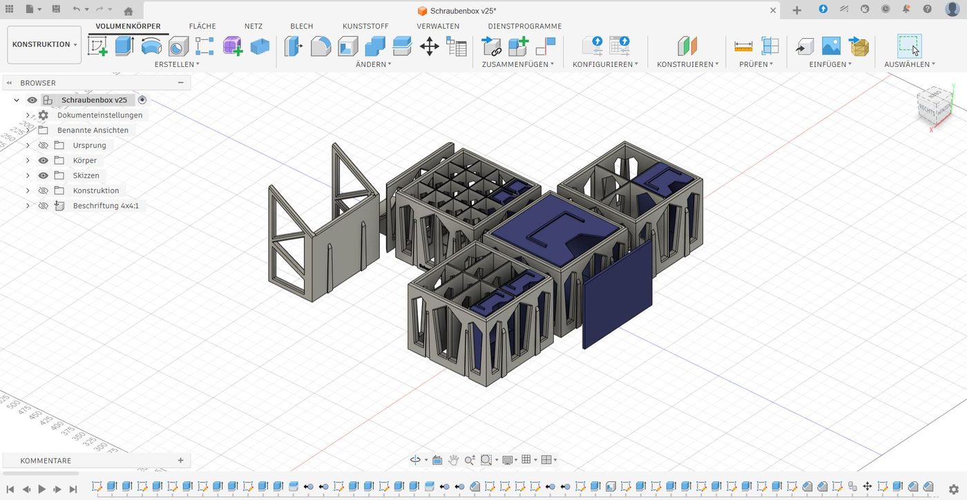 Schraubenbox CAD Fusion 360