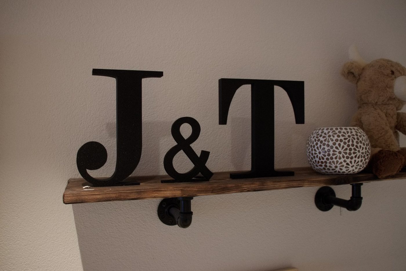 Wohnungsdeko Buchstaben J&T 3D-Druck